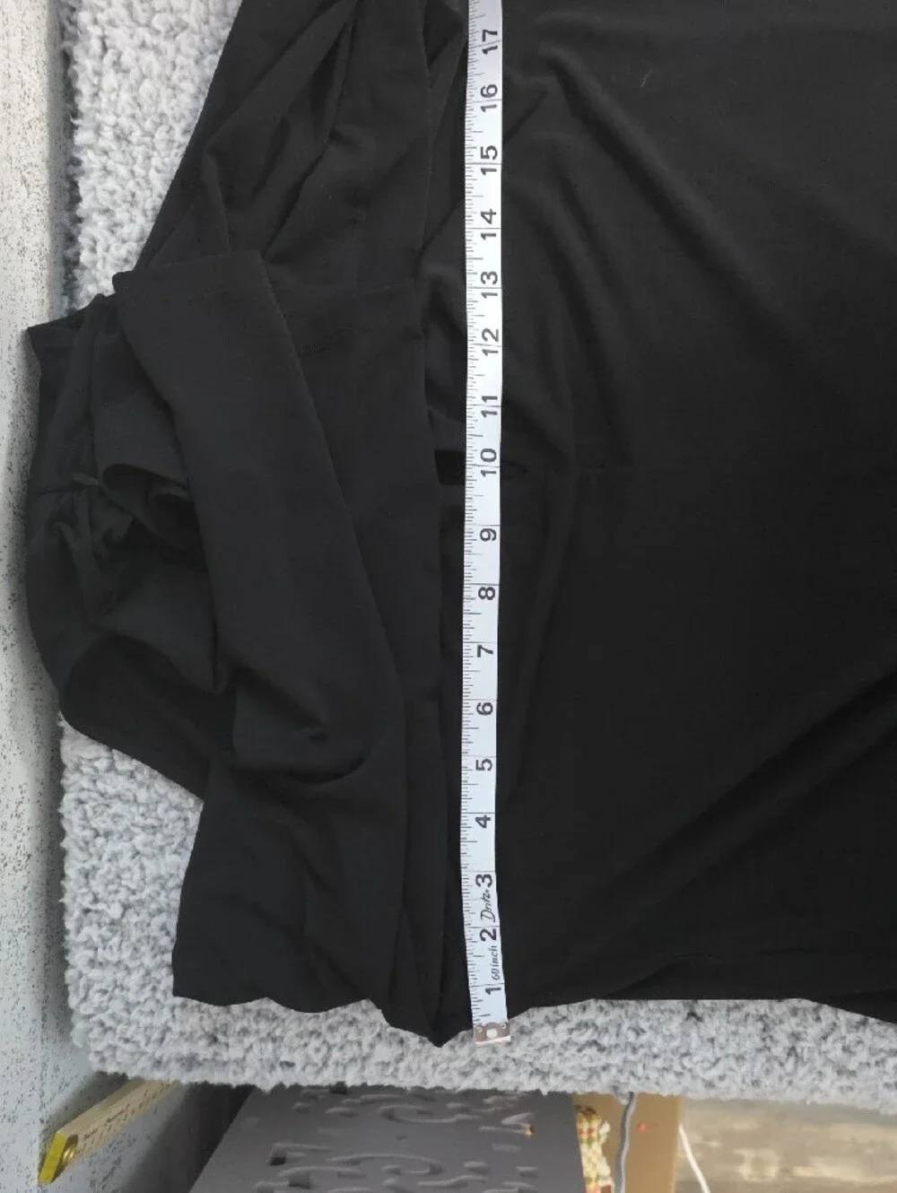 Michael Kors Black Cold-Shoulder Tunic with Gold Ring Accent